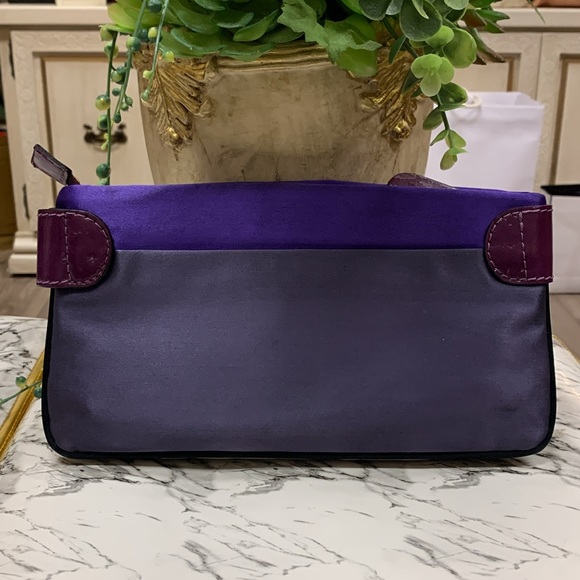 Stella McCartney Purple Satin Clutch Bag - Picture 5 of 16